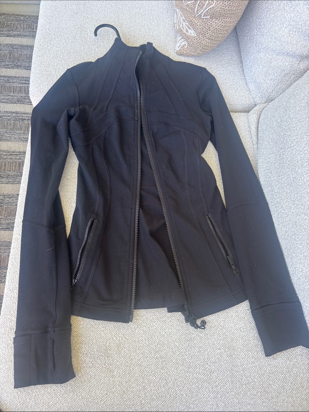 lululemon athletica Black Fitted Zip Jacket